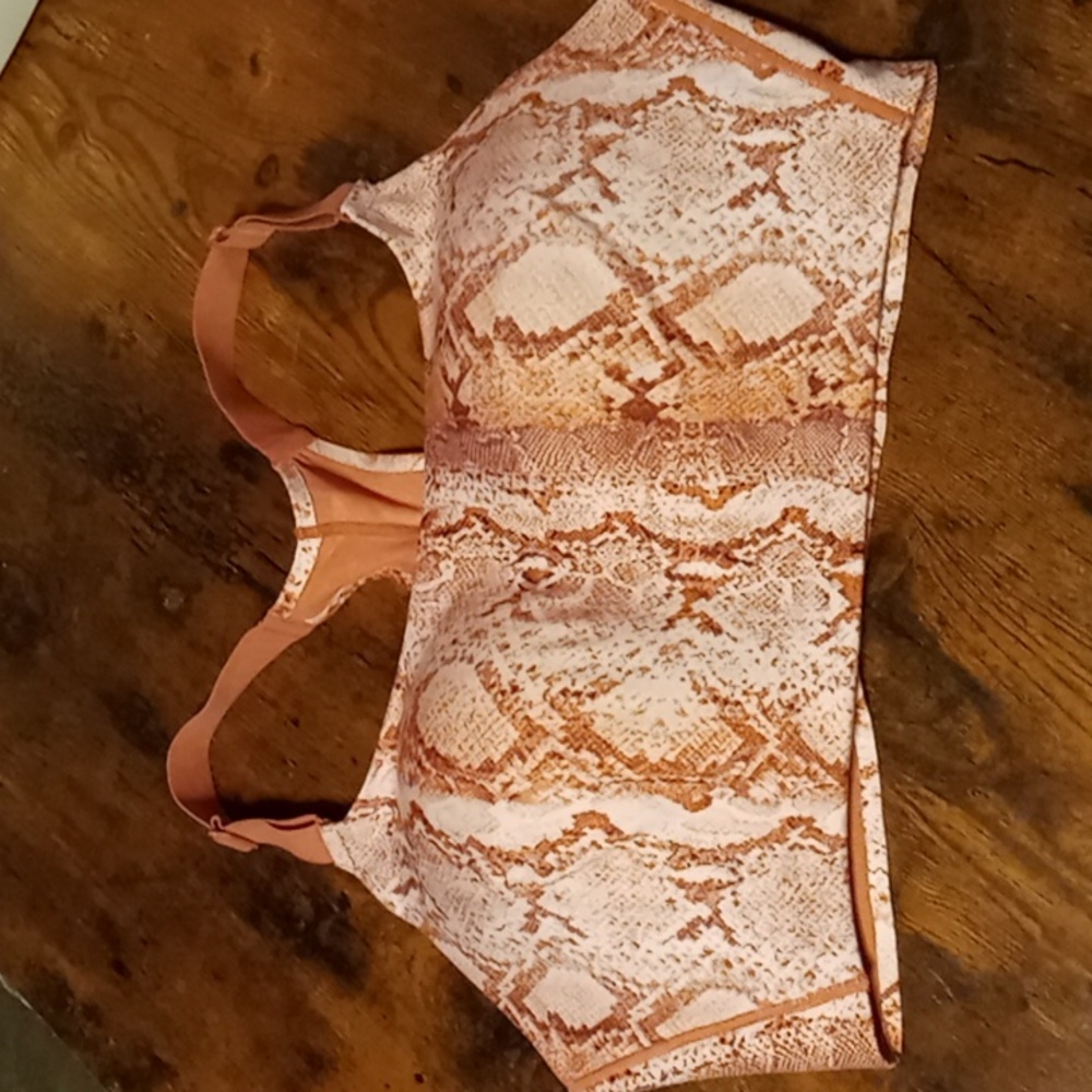 NWOT Victoria's Secret 36DD On Point Terra Cotta Wirefree Racerback Sports Bra - Picture 2 of 12